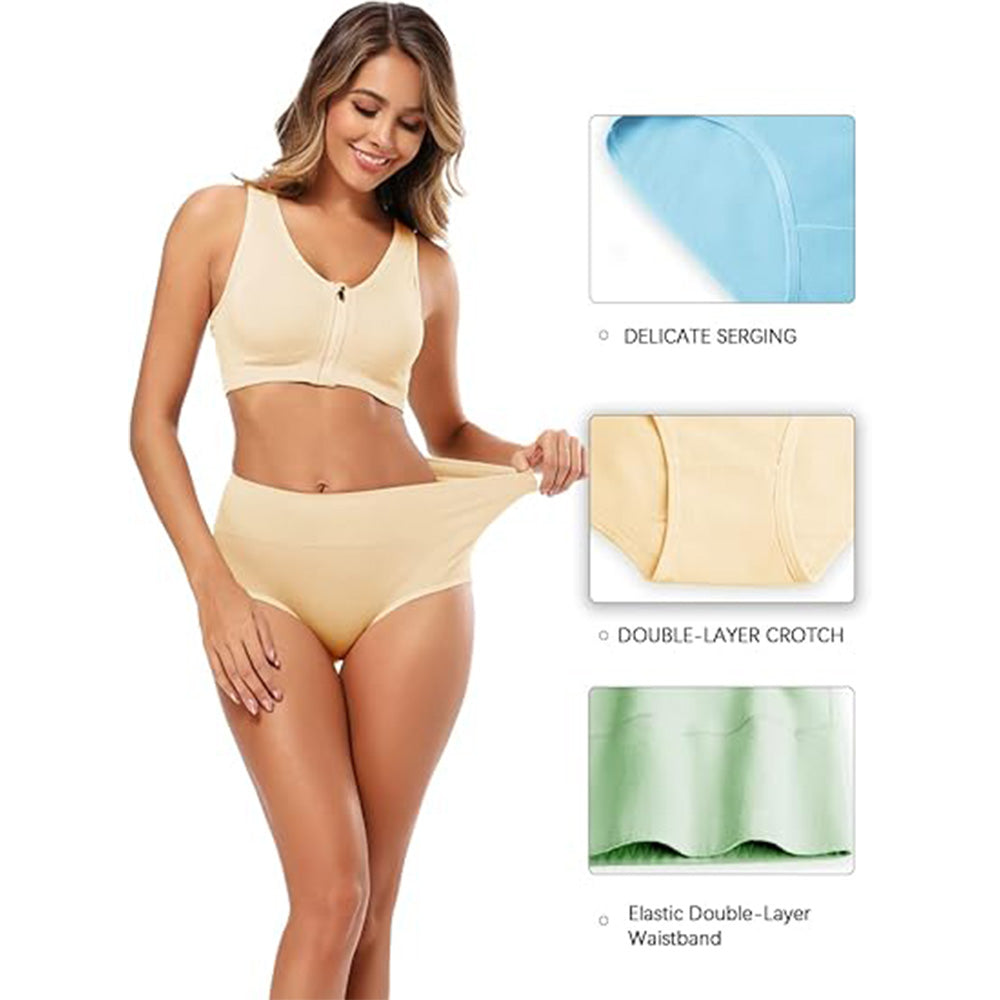 🔥Buttery Soft Everyday! High Waist Panties w/ Full Coverage✨ Seamless Cotton Underwear💫 No Dig In Waistband | TikTok’s Comfort Obsessed 🔥Buttery Soft Everyday! High Waist Panties w/ Full Coverage✨ Seamless Cotton Underwear💫 No Dig In Waistband | TikTok’s Comfort Obsessed